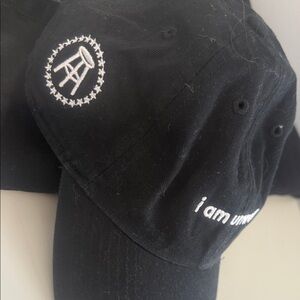 Black Embroidered Women's Hat